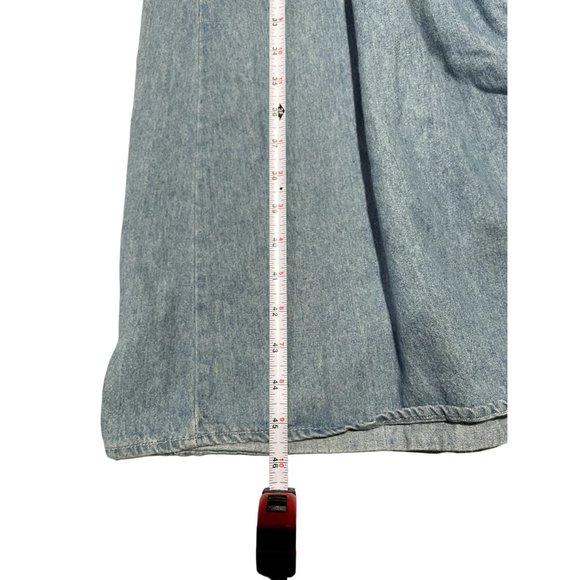 VINTAGE DENIM DRESS SIZE 6 MADE IN U.S.A | U1 - Picture 6 of 7